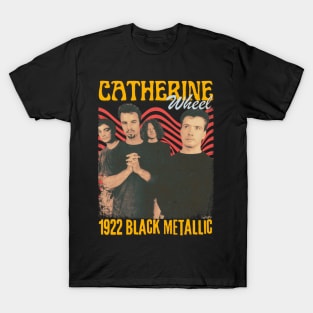 Catherine Wheel Vintage 1992 // 1922 Black Metallic Original Fan Design Artwork T-Shirt